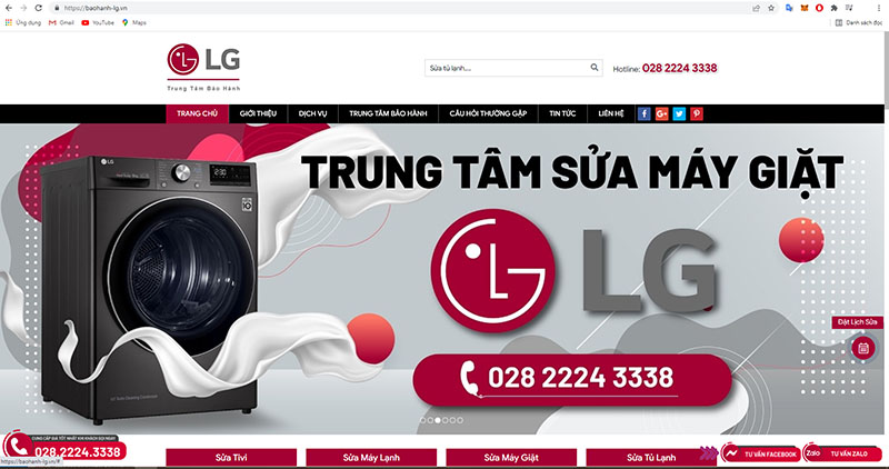 Trung tâm bảo hành sửa chữa LG sửa mã lỗi FE máy giặt LG nhanh chóng, chuyên nghiệp