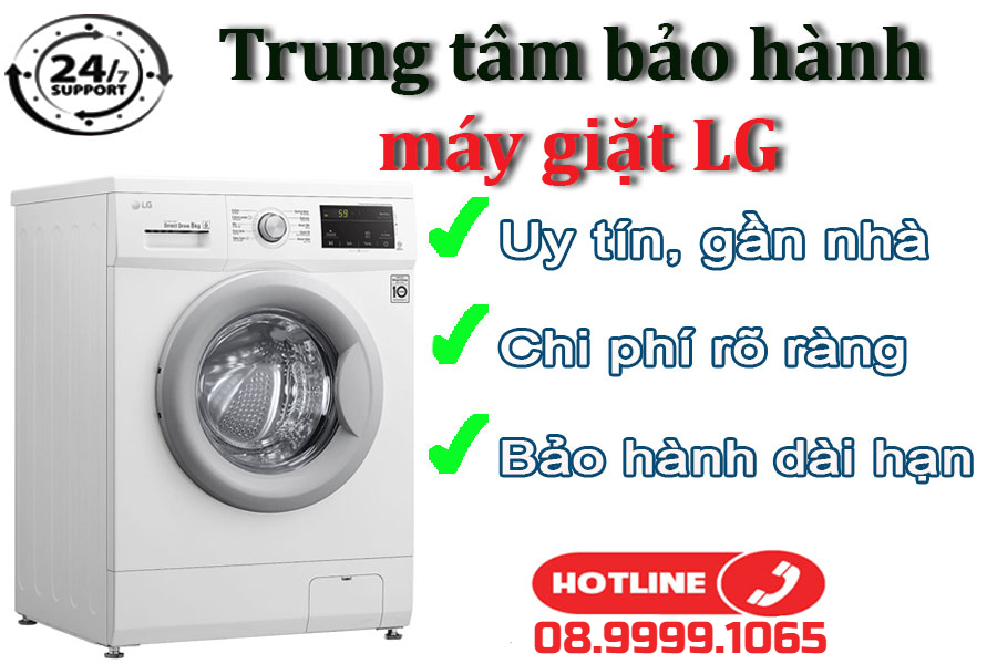 Điều kiện tiếp nhận bảo hành đối với máy giặt LG